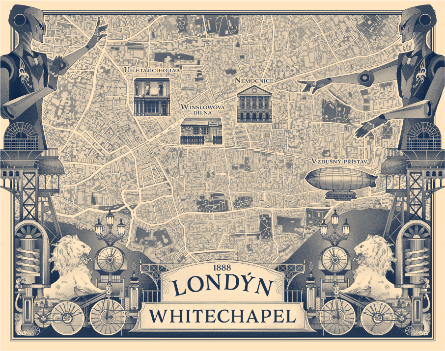 Mapa Londýn